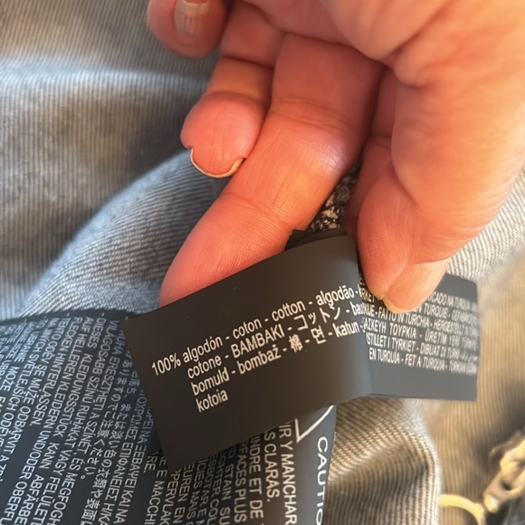 ZARA Zip Up The Minimal Denim Dress size small - Picture 11 of 11